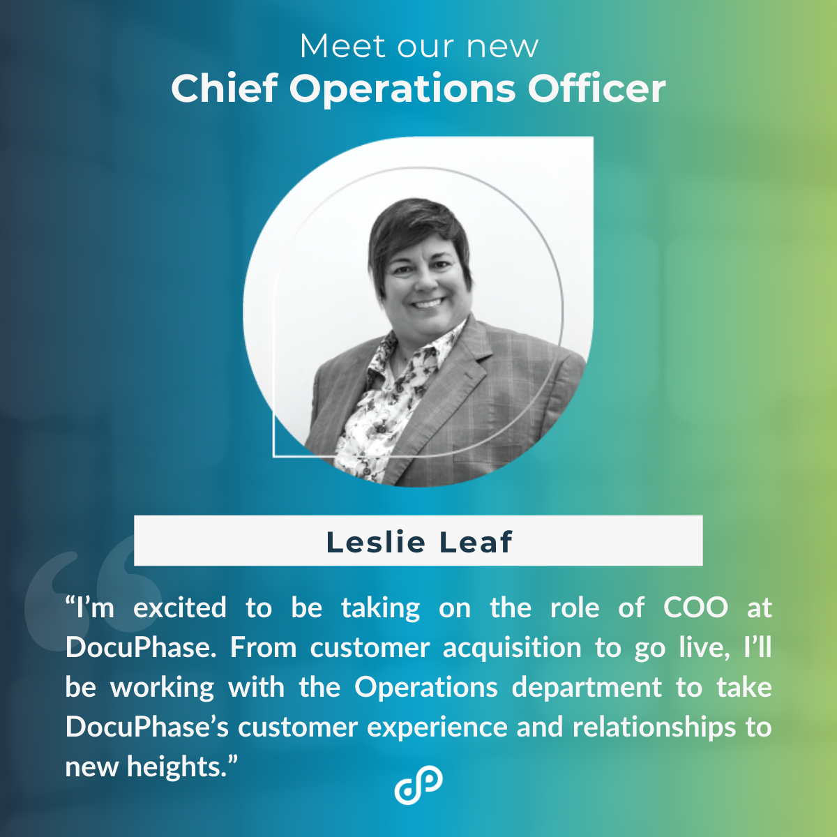 DocuPhase Appoints Leslie Leaf as New COO to Support Innovation in AP Automation and Payments